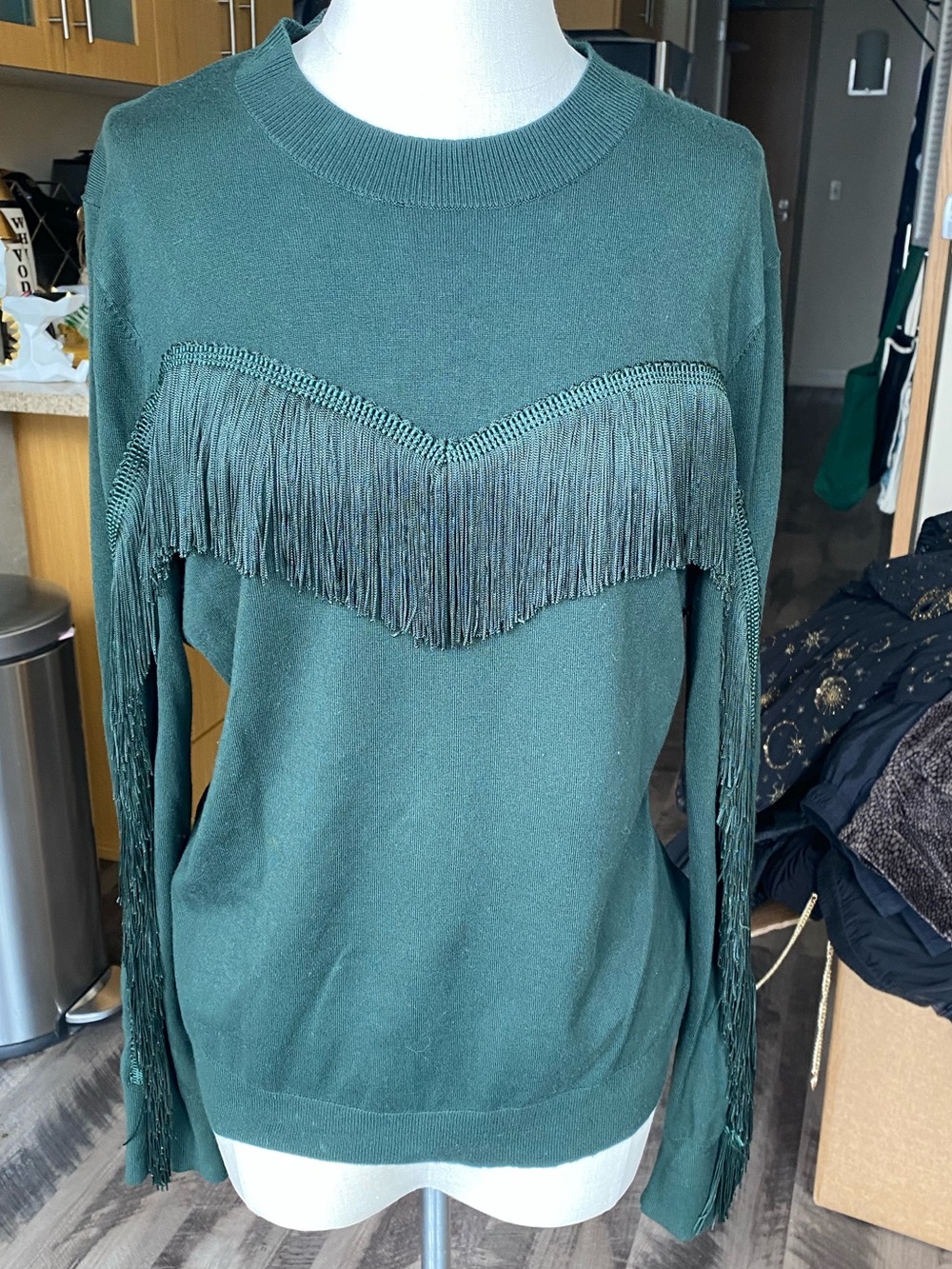 Ted Baker Fringe Crewneck Sweater